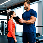 **

"A professional athletic trainer in modest sportswear, giving instructions to a client in a bright, modern gym, fully clothed, appropriate content, safe for work, perfect anatomy, natural proportions, motivational atmosphere."

**