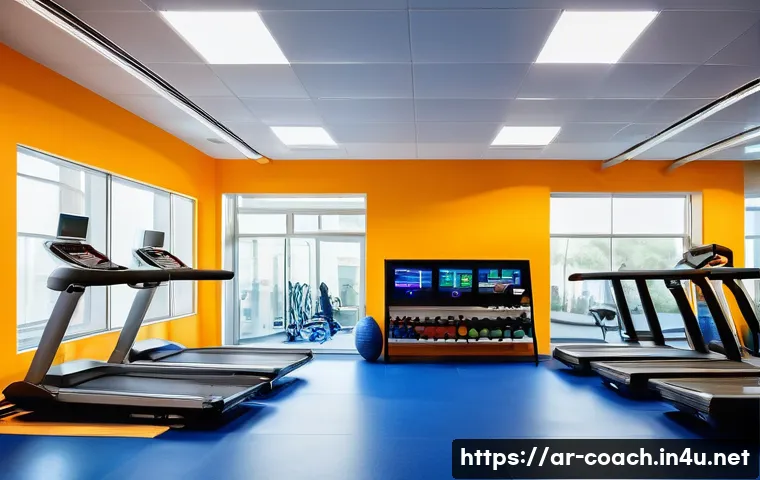 스포츠지도사 실습 가능한 체육센터 추천 - A modern sports training center interior designed with cutting-edge fitness and rehabilitation equip...